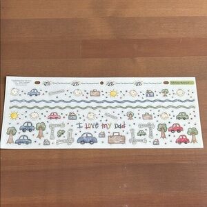 Stickopotamus “I Love My Dad” Scrapbook Borders and Stickers